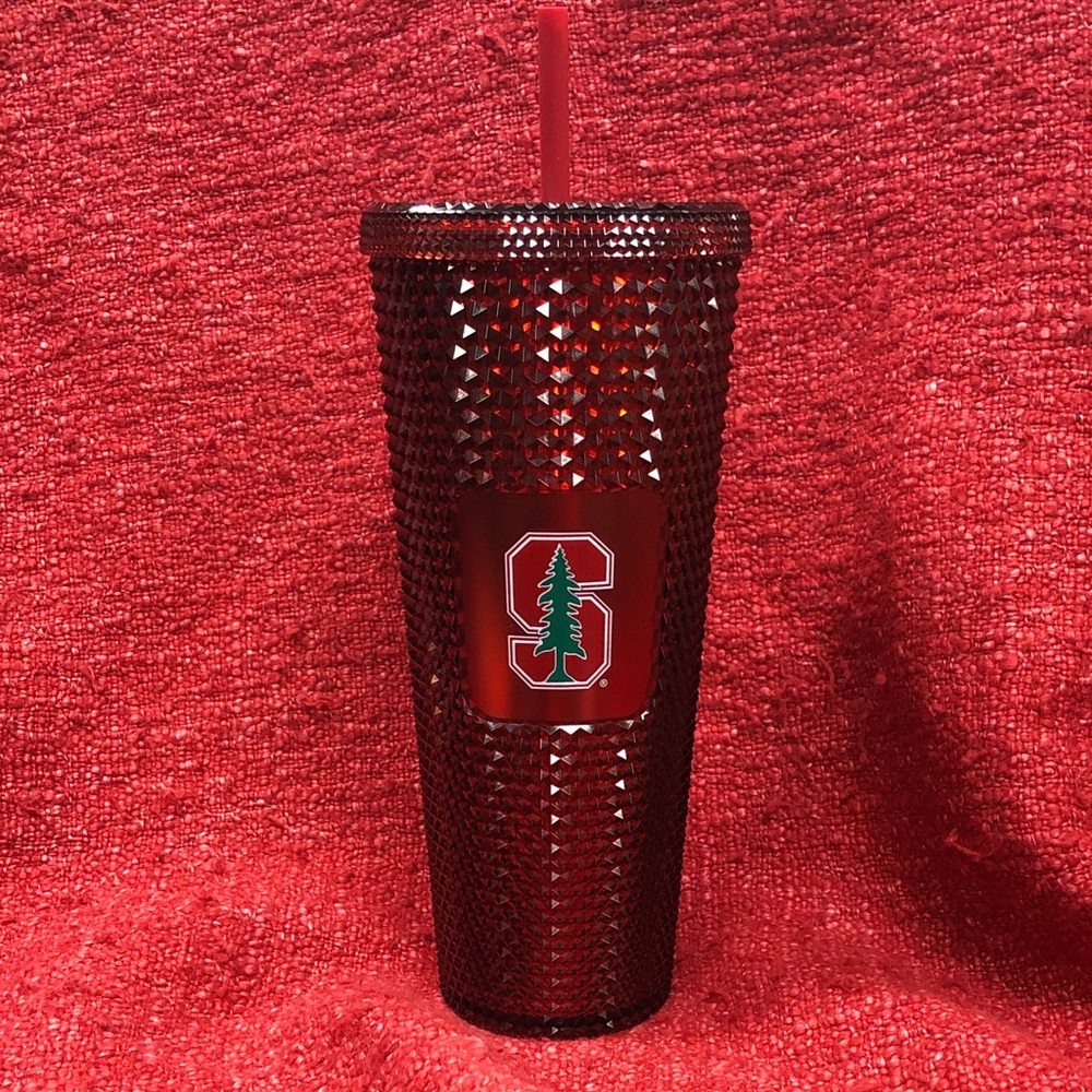 Stanford University Red Studded Venti Tumbler with Straw